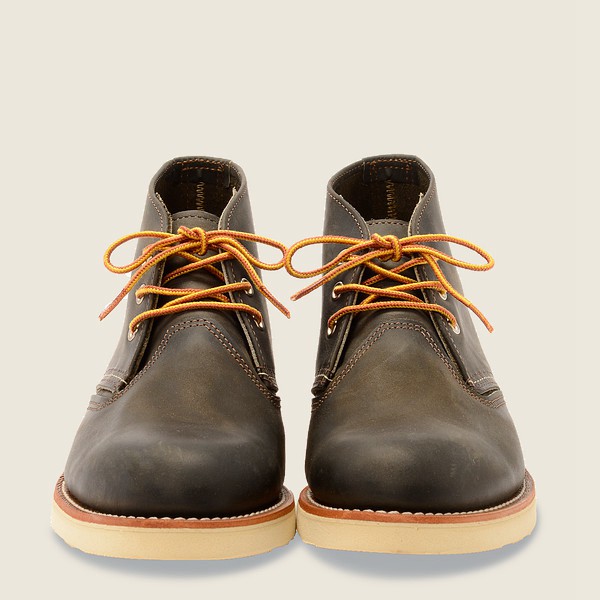 Zapatos Red Wing Heritage Hombre Grises Oscuro - Work - Chukka Rough & Tough Cuero - 764-OQEHBC